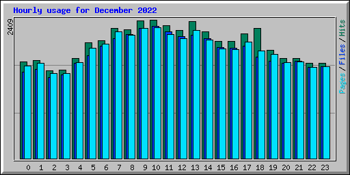 Hourly usage for December 2022