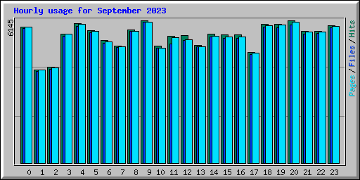 Hourly usage for September 2023
